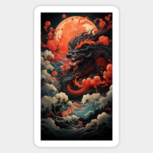 The Red Sun and the Ancient Gods Sticker